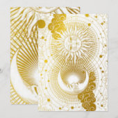  hemelse Surya Chandra Feestdagenkaart (Voorkant / Achterkant)