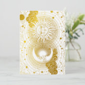  hemelse Surya Chandra Feestdagenkaart (Staand voorkant)