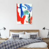 Hemelse Symfonie: Abstract luchtcanvasprint Canvas Afdruk (Insitu (Slaapkamer))