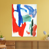 Hemelse Symfonie: Abstract luchtcanvasprint Canvas Afdruk (Insitu (Woonkamer))