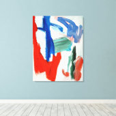 Hemelse Symfonie: Abstract luchtcanvasprint Canvas Afdruk (Insitu (Houten vloer))