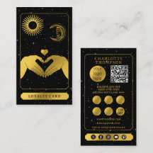 Hemelse Tarot Kapsalon Zwart Goud Bedankt