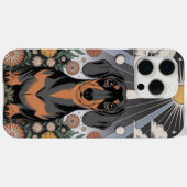 Hemelse Teckel Omgeven Door Bloeiende Bloemen Case-Mate iPhone Case (Achterkant (horizontaal))