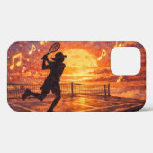 Hemelse tennis iPhone 12 Pro hoezen (Achterkant (horizontaal))