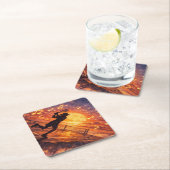 Hemelse tennis Papier Coaster Kartonnen Onderzetters (Insitu)