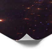 Hemelse Toewijding – Abstracte Kosmische Koppel Ku Poster (Hoek)