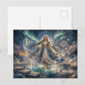 Hemelse Tovenares Fantasy Ansichtkaart Briefkaart (Voorkant / Achterkant)