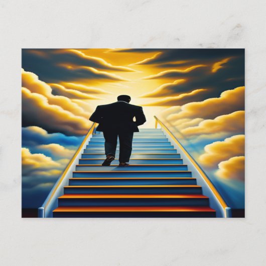 Hemelse Trappen Christelijk Kunst Briefkaart (Voorkant)