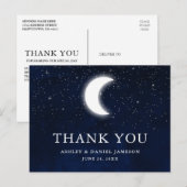 Hemelse Trouw Hemel Maan Sterren Dank Je Briefkaart (Voorkant / Achterkant)