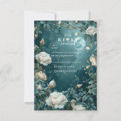 Hemelse Tuin Bruiloft onder de Sterrenhemel RSVP Kaartje (Voorkant)