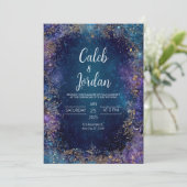 Hemelse Tuin Huwelijksuitnodiging Kaart (Staand voorkant)