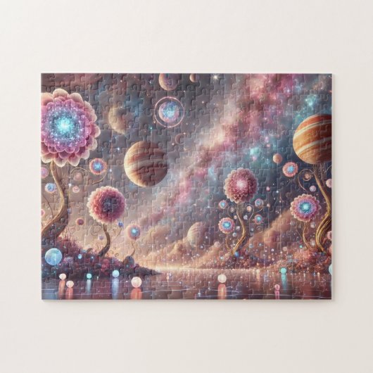 Hemelse Tuin Mysterieuze Nevelhemel Ruimte Legpuzzel (Horizontaal)