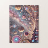 Hemelse Tuin Mysterieuze Nevelhemel Ruimte Legpuzzel (Verticaal)