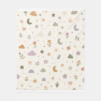 Hemelse Tuin Unisex Babydeken | Boho Aards Fleece Deken