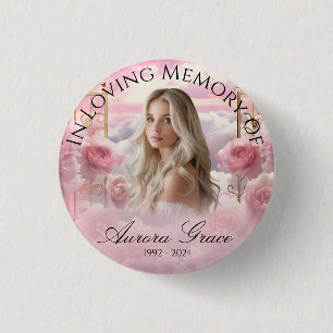 Hemelse Tuin van Rozen Memorial Button LIA003