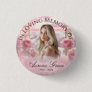 Hemelse Tuin van Rozen Memorial Button LIA003