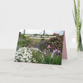 Hemelse Tuin van Vriendelijkheid Bedankkaart Kaart