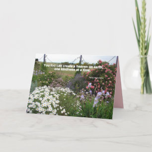 Hemelse Tuin van Vriendelijkheid Dankkaart Kaart
