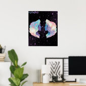 Hemelse Tweeling – Astrologie Kunst Poster (Thuiskantoor)