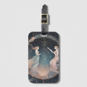 Hemelse Tweelingen sterrenbeeld Bagagelabel (Voorkant (verticaal))