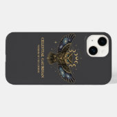 Hemelse Uil Kosmische Beschermer Case-Mate iPhone Case (Achterkant (horizontaal))