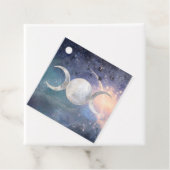 Hemelse Universum Drie-eenheid Maan Godin Maanstee Bedankjes Labels (In situ)