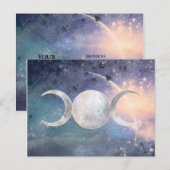 Hemelse Universum Drie-eenheid Maan Godin Maanstee Briefkaart (Voorkant / Achterkant)