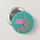 hemelse verenpracht ronde button 5,7 cm (Voorkant /achterkant)
