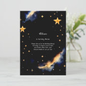 Hemelse Verjaardag Uitnodiging (Staand voorkant)