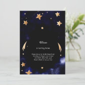 Hemelse Verjaardag Uitnodiging (Staand voorkant)