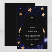 Hemelse Verjaardag Uitnodiging (Voorkant / Achterkant)