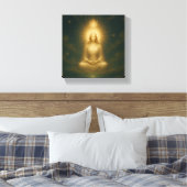 Hemelse Verlichtingsmuurkunst Canvas Afdruk (Insitu (Slaapkamer))