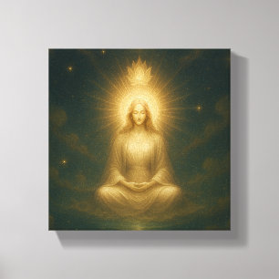 Hemelse Verlichtingsmuurkunst Canvas Afdruk