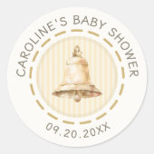 Hemelse Verzonden Engel Baby Borrel Ronde Sticker (Voorkant)