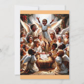 "Hemelse Viering: Een Managersscène van de Vreugde Feestdagenkaart (Voorkant)