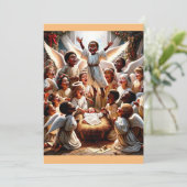 "Hemelse Viering: Een Managersscène van de Vreugde Feestdagenkaart (Staand voorkant)