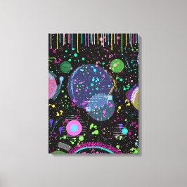 Hemelse Vieringen: Maximalistische Abstracte Kunst Canvas Afdruk