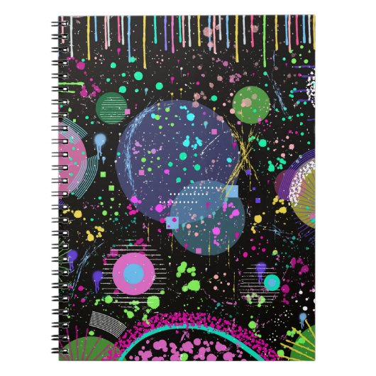 Hemelse Vieringen: Maximalistische Abstracte Kunst Notitieboek (Voorkant)