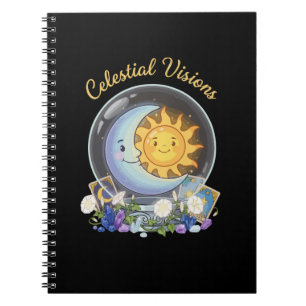 Hemelse Visioenen   Zoete Zon en Maan Tarot Krista Notitieboek