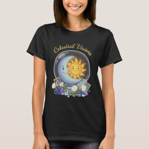 Hemelse Visioenen Zoete Zon en Maan Tarot Krista T-shirt