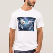 "Hemelse Vissen Zodiac T-shirt: mythisch visduo" T-shirt (Voorkant)