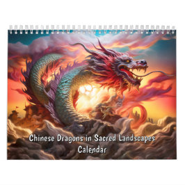 Hemelse Vlam – Chinese Draken in Heilige Landschap Kalender