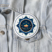 Hemelse Vlam – Diwali Mandala Gloed  Ronde Button 4,0 Cm (In situ)