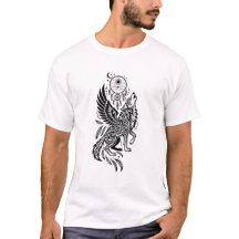 Hemelse Vleugelige Wolf Droomvanger Stamkunst