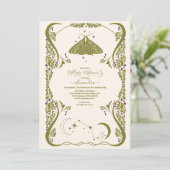  hemelse vlinder Baby shower Kaart (Staand voorkant)