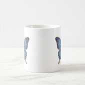 Hemelse Vlinder Mok Goud Blauw Lijn Kunst (Center)