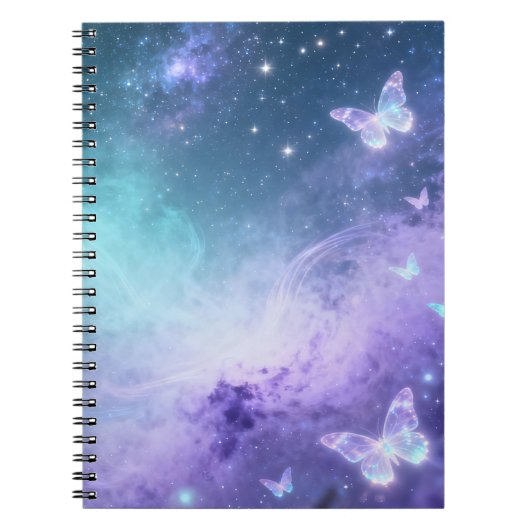 Hemelse Vlinder Spiraal Notebook Notitieboek (Voorkant)