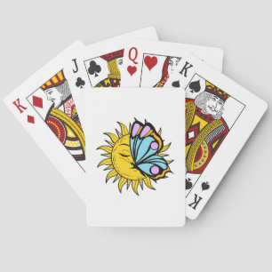 Hemelse Vlinder Zon  Pokerkaarten