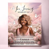 Hemelse Vlinders Herdenkings Welkom Bord HBM001 Poster