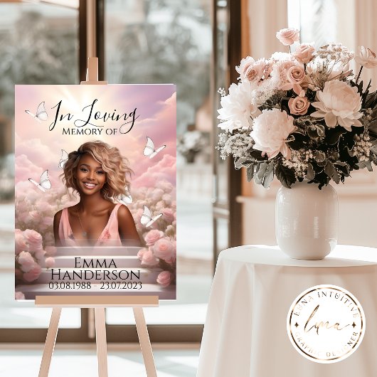 Hemelse Vlinders Memorial Welkomstbord HBM001 Poster